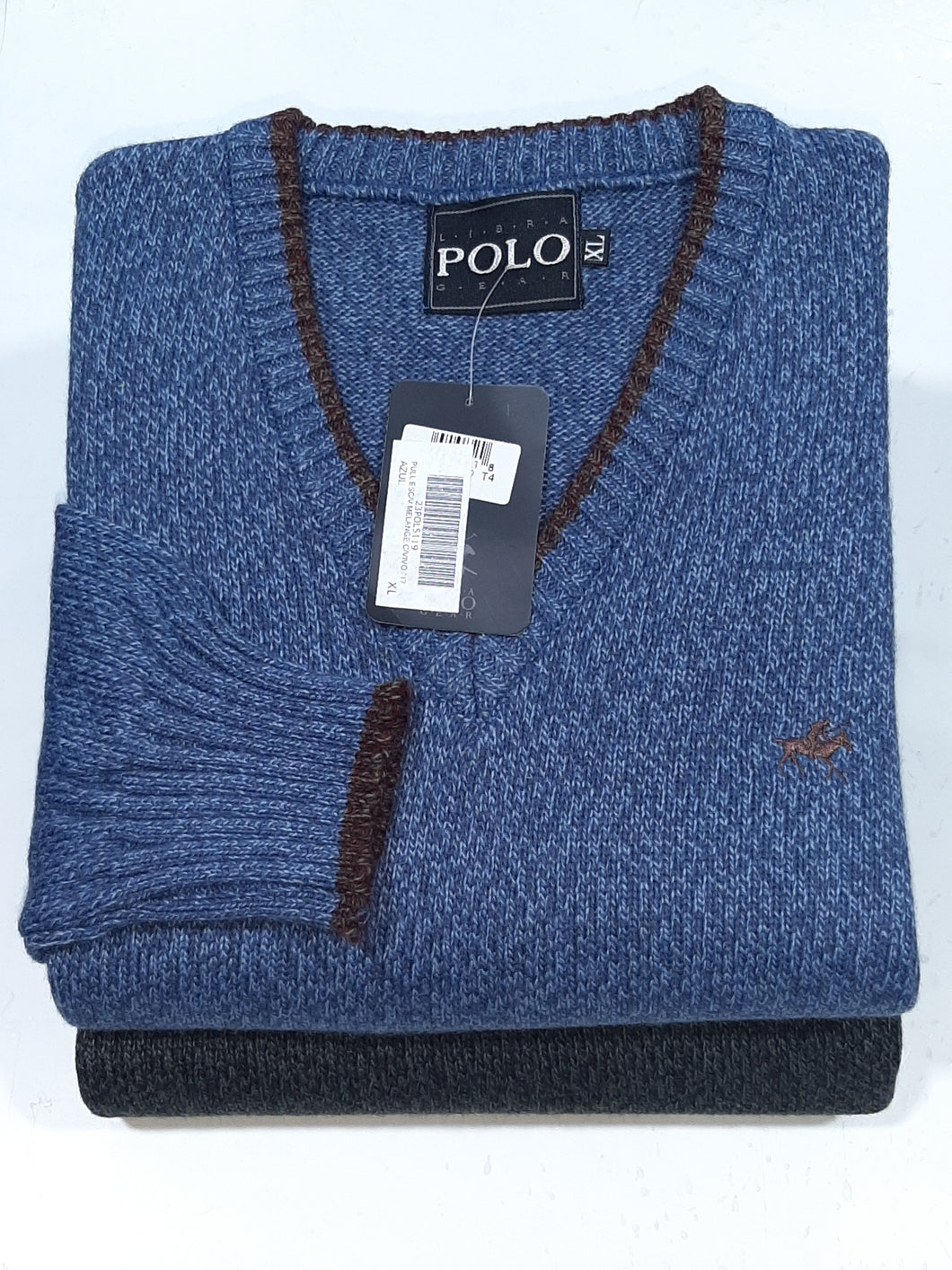 Sweater Escote V Melange
