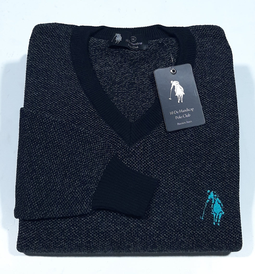 Sweater Escote V Fantasía Melange