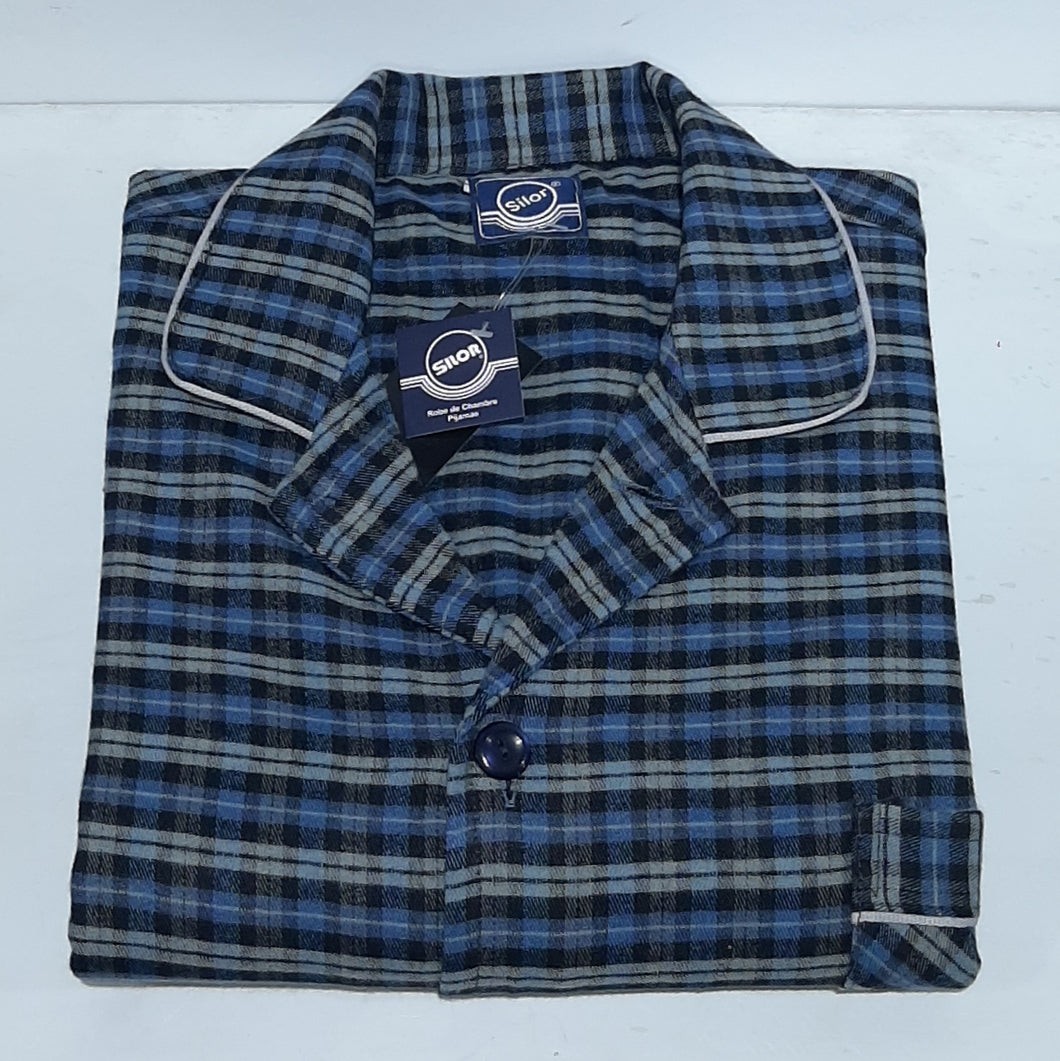 Pijama Viyela Manga Larga Fantasia Talles Grandes