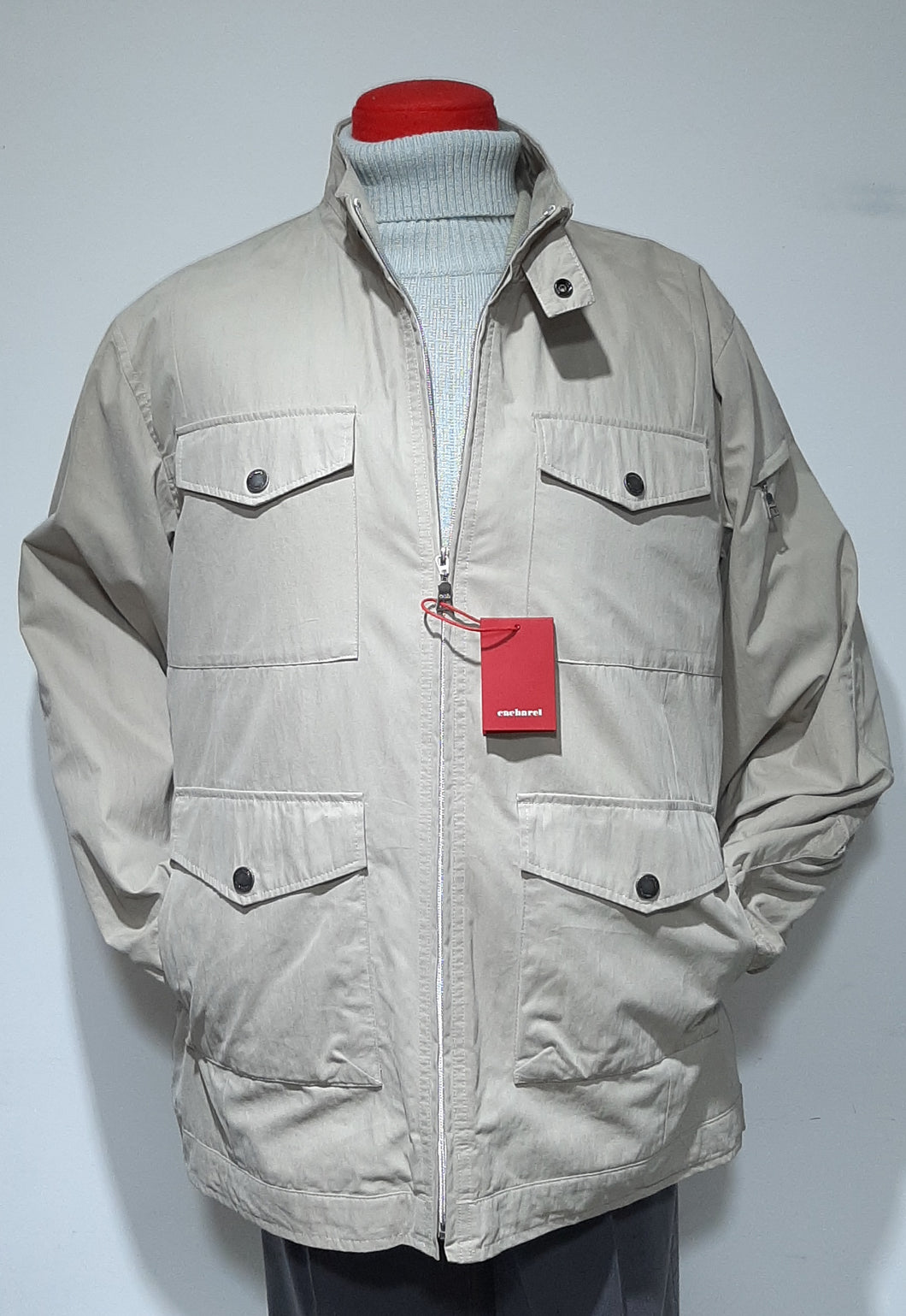 Campera Larga Cacharel 7 Bolsillos Abrigo Interior desmontable.
