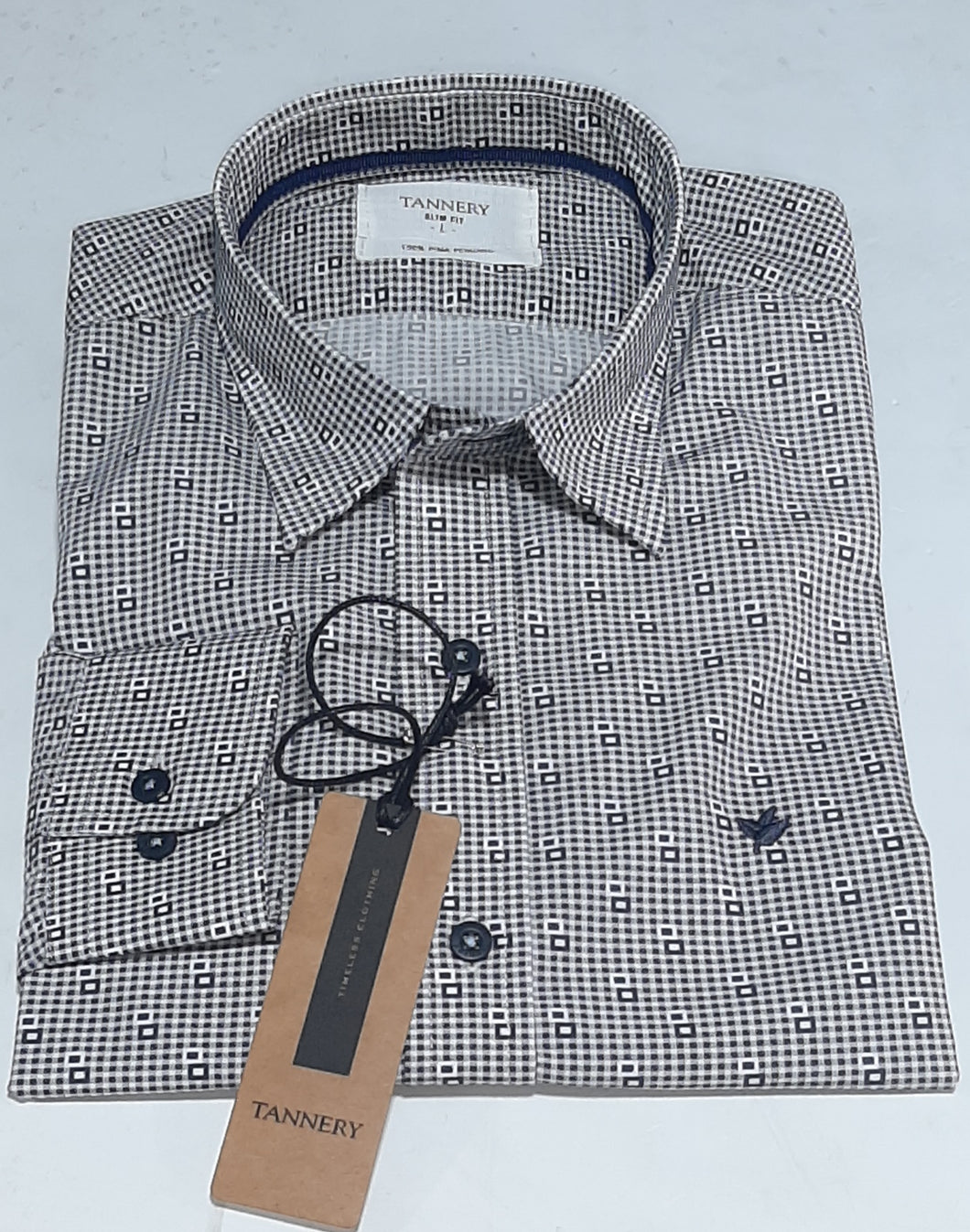 Camisa Tannery Sport Manga Larga Algodón Pima Peruano