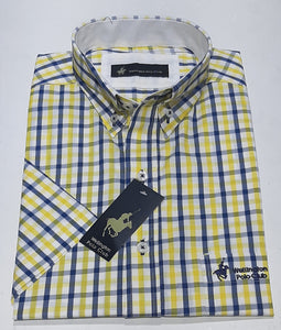 Camisa Polo Manga Corta Cuadros