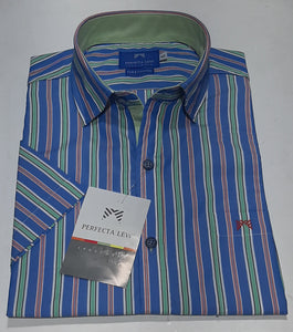 Camisa Perfecta Lew Manga Corta Rayada