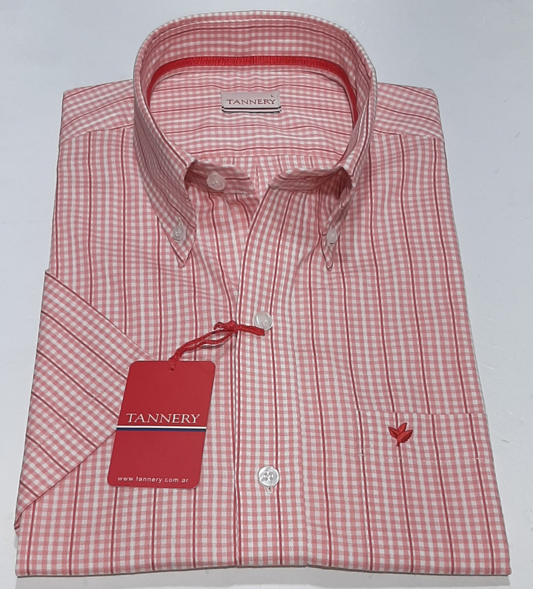 Camisa Tannery Manga Corta Cuadrille