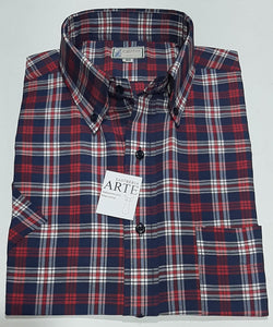 Camisa Arte Manga Corta Cuadros